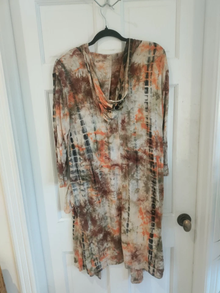 Cárdigan tie dye con capucha festival Foto 4 de 4