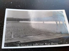 The swimming baths cold Knap Berry Ontario Canada Vintage RPPC Photo Postcard