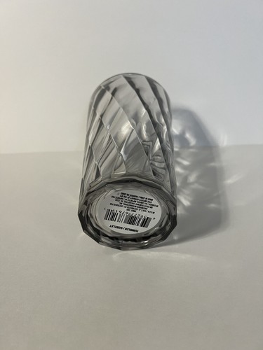 Tall Acrylic Drink Tumbler Textured Diamond Pattern Smoke Grey Plastic 24 fl oz - Picture 14 of 16