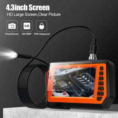 8mm Borescope Inspection Camera Triple Lens HD Industrial Endoscope Waterproof