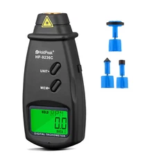Digital Laser Contact Tachometer Photo 7.0-9999.9RPM Tach Meter Speed Gauge RPM