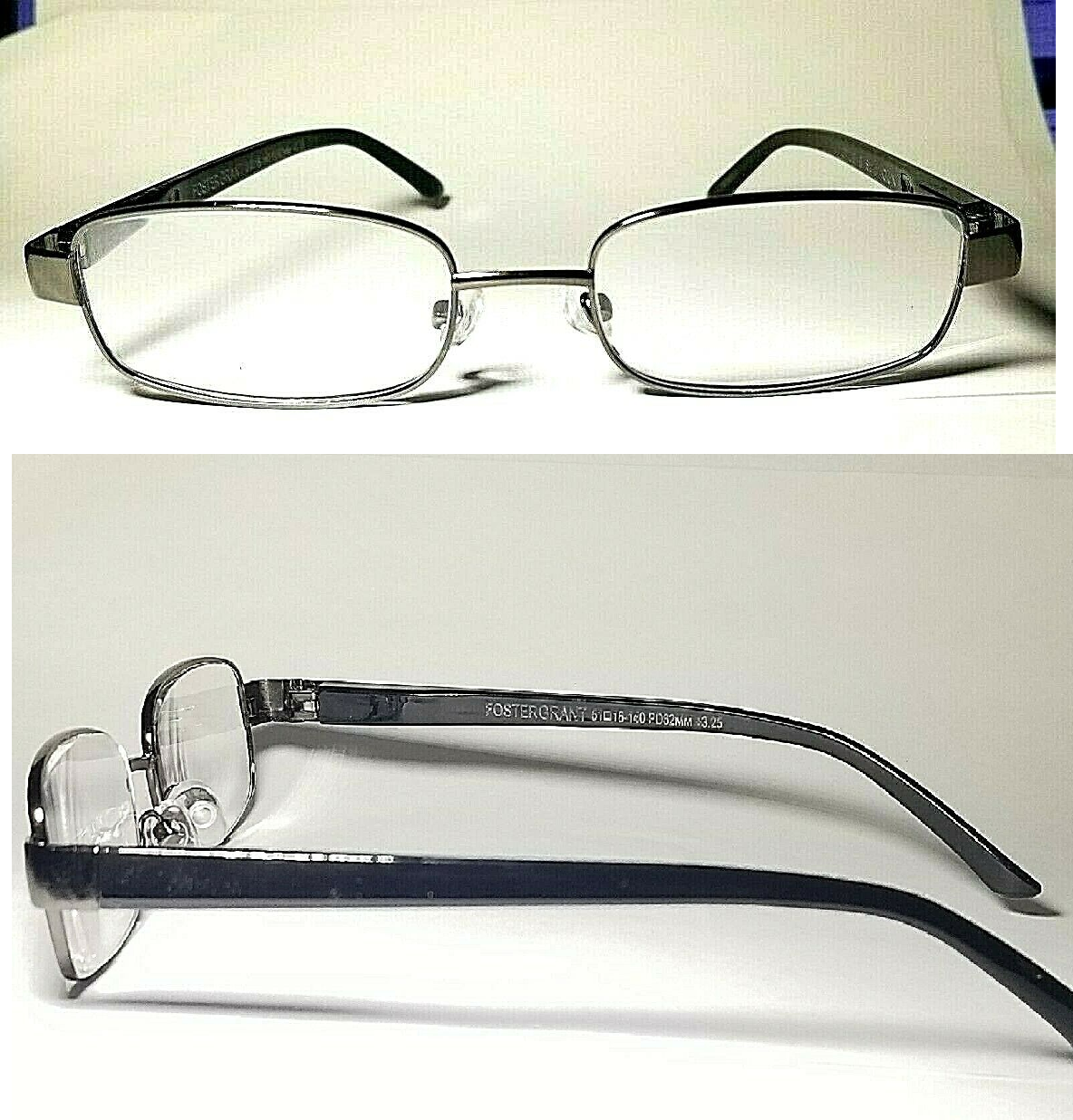 foster grant metal compact reading glasses