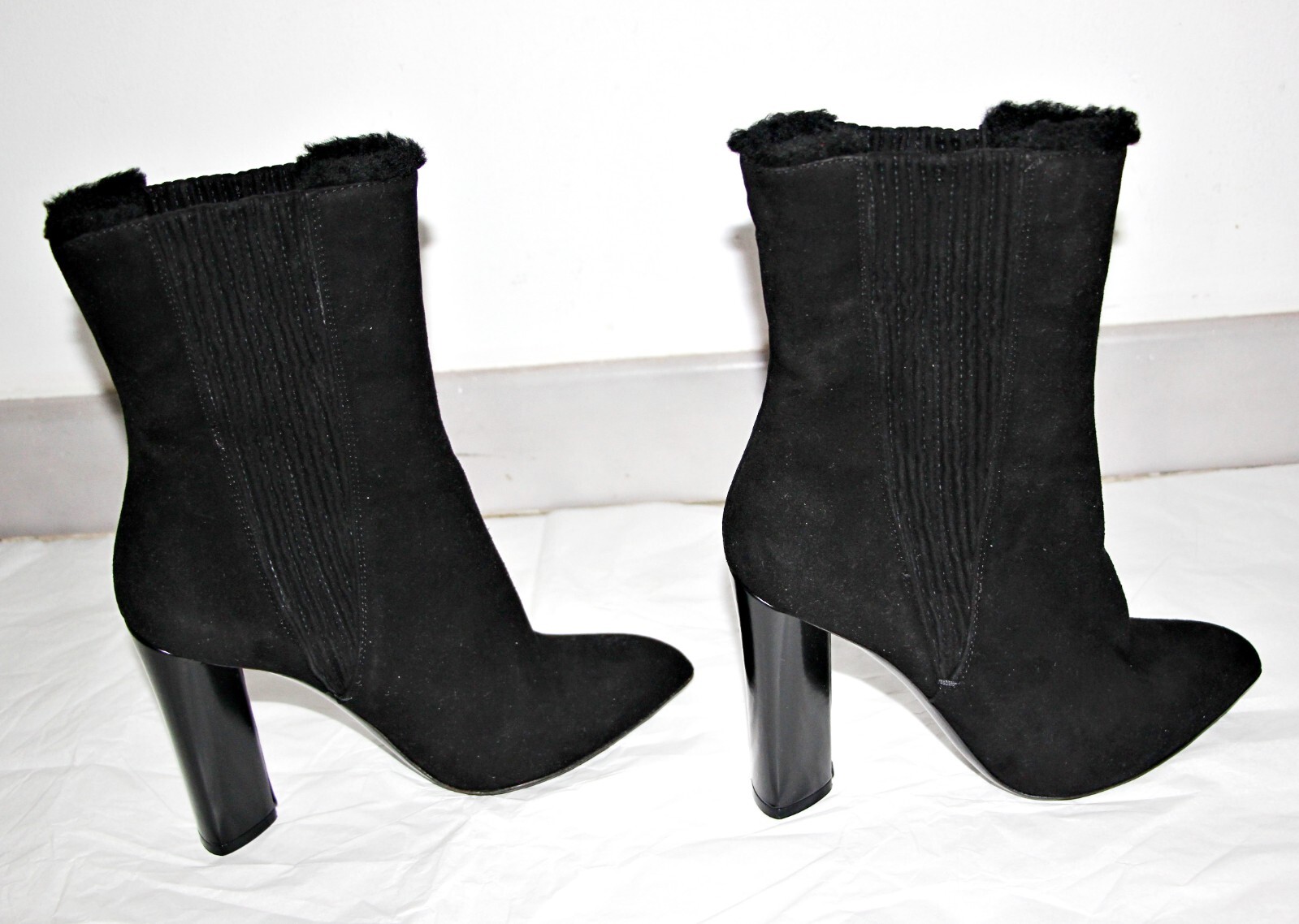 Stivali in pelle scamosciata YVES SAINT LAURENT Charlotte 105 Half Shearlind US 8 IT 38 $1640