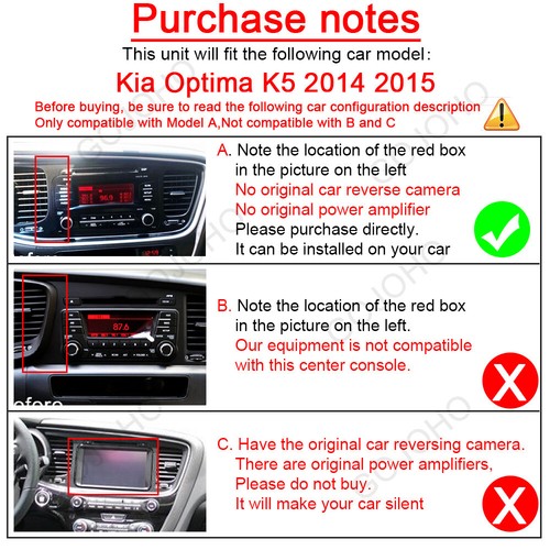 4+64GB Android 13 Car Radio Stereo Carplay For Kia Optima K5 2014 2015 GPS Navi - Picture 3 of 21