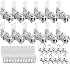 Cam Locks Cabinet Locks Keyed Alike,1-1/8Inch Cylinder Fits on 0.9Inch Max Pa...