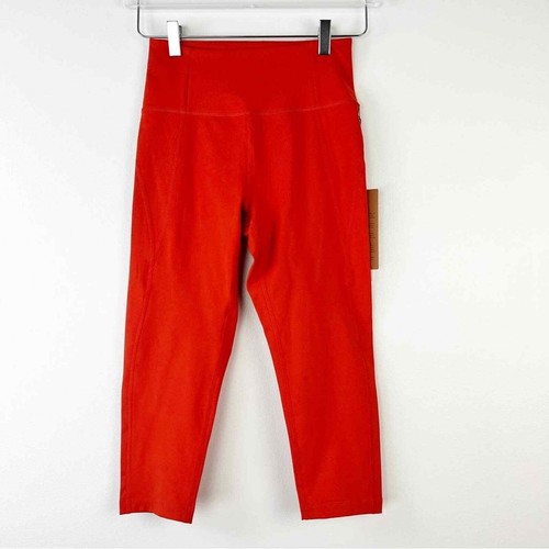 Neu Girlfriend Collective Capri-Leggings Damen S orange hohe Taille kompressiv - Bild 4 von 13