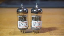 6N1P-EV Tube Matched Pair 1% (6DJ8) VOSKHOD 80's GOLD GRID NOS