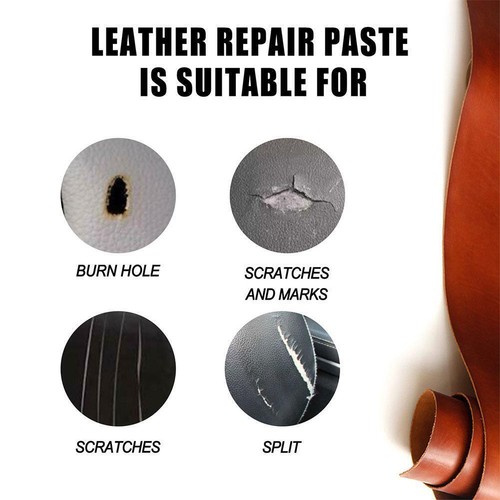 Leather Filler For Filling or Repairing Holes Tears Cracks B1X0 Scratches D0H2 - Picture 12 of 12