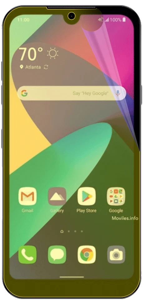 2x Protector de Pantalla para LG Phoenix 5 Fundas de Película Protectora 100% Dipos Flex Foto 3 de 4