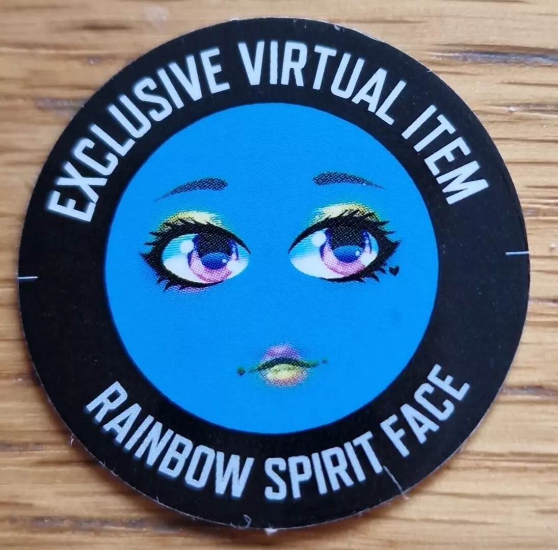 Roblox RAINBOW SPIRIT FACE exclusive virtual RARE CODE - IMMEDIATE delivery