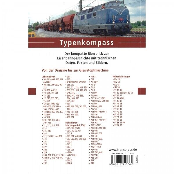 Thumbnail - Deutsche Bahndienstfahrzeuge Seit 1948 - Typenkompass Katalog
