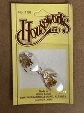Dollhouse Miniature HOUSEWORKS LTD #1103 - Chippendale Keyplates w/Keys - NOS