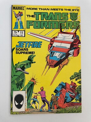 The Transformers # 11 NM- Marvel Comic Book Optimus Prime Megatron Bee 6 J248