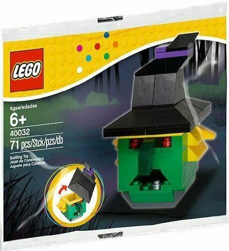 NEW Lego Creator HALLOWEEN WITCH Set 40032 Green Monster Head Box Sealed Polybag