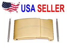 16mm 18mm 20mm  22mm IP Gold Plated Watch Band Bracelet Clasp Spring Extender