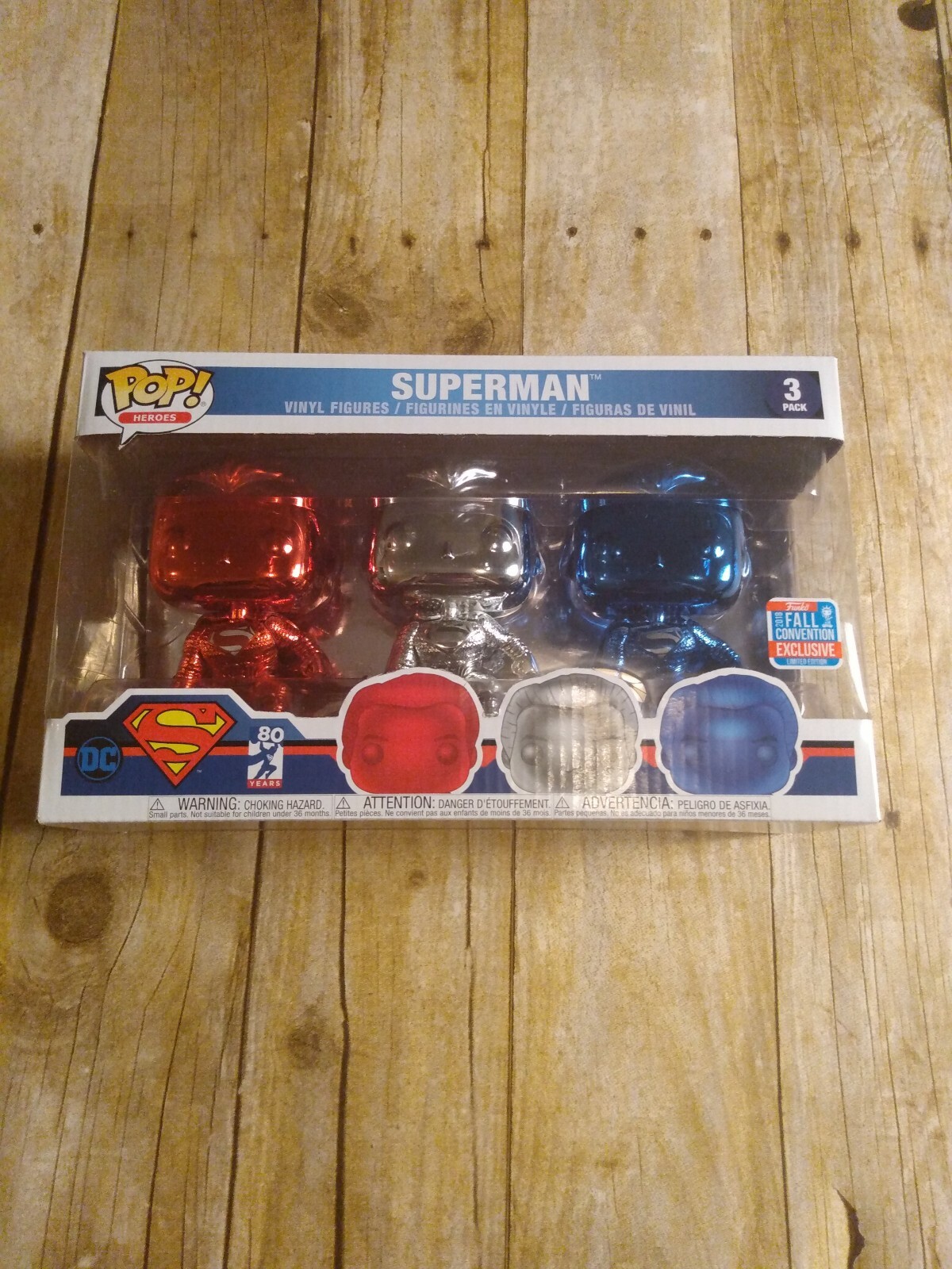 funko pop superman 3 pack