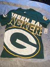 Starter Green Bay Packers short sleeve shirt, size large