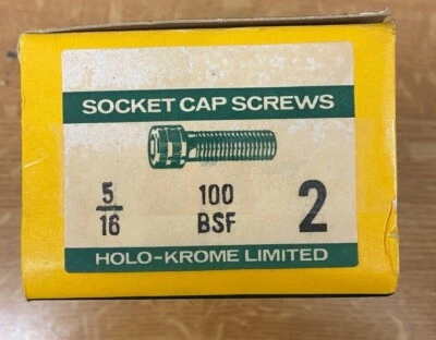 HOLO-KROME 5/16" x 2" BSF, Cap Socket Screw, Self Colour.