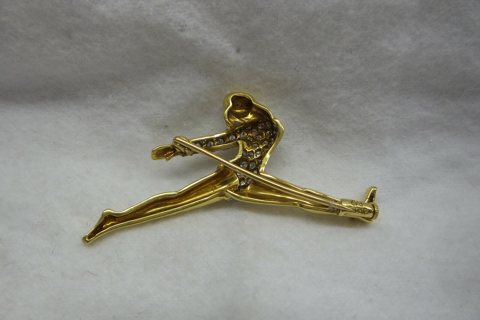 Fabulous Signed "J Roca" Solid 18kt Dancing/Lady/… - image 5