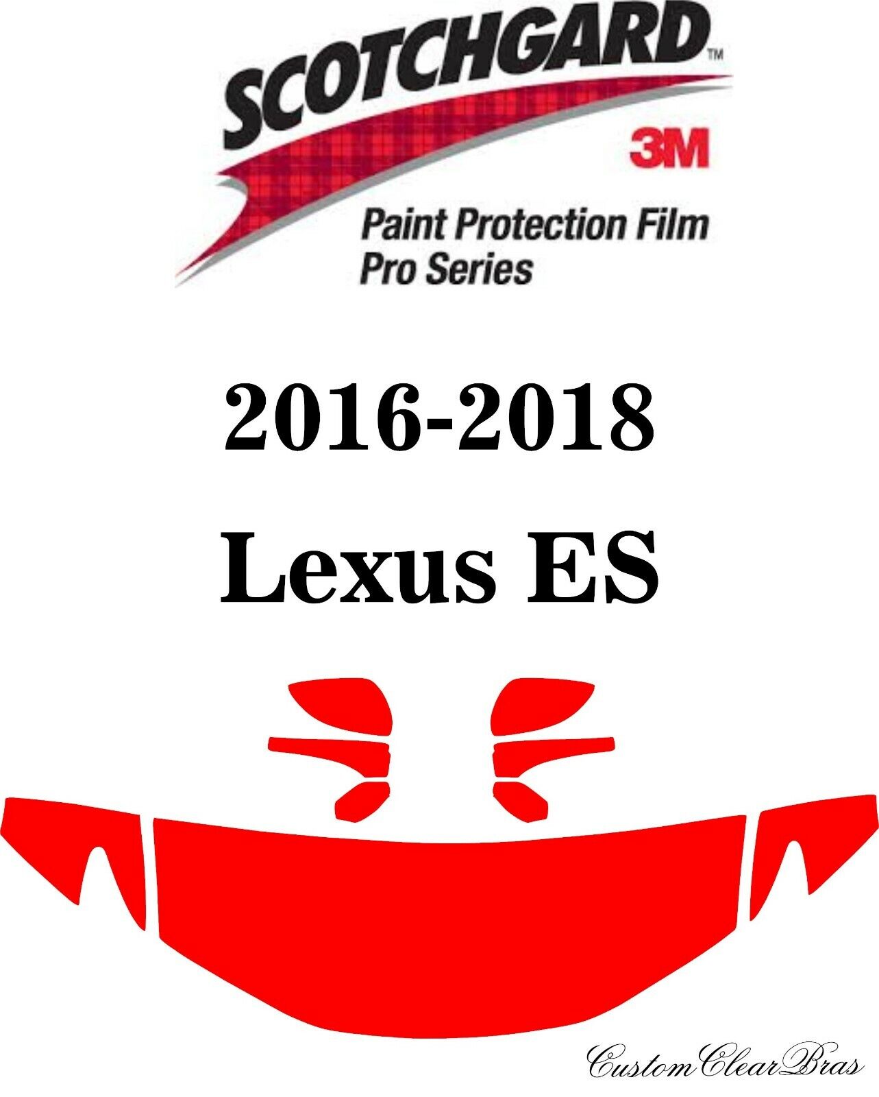 3M Scotchgard Paint Protection Film Pro Series Pre-Cut 2016 2017