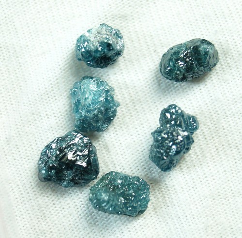2,29 CT 3,6-4,5 MM NATURAL VERDE AZUL SIN CORTAR DIAMANTE EN BRUTO DIAMANTE J... - Imagen 2 de 3