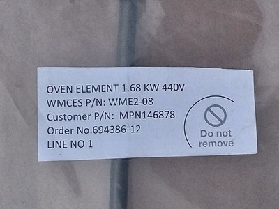 Wmces WME2-08 1,68KW 440V Ofenelement