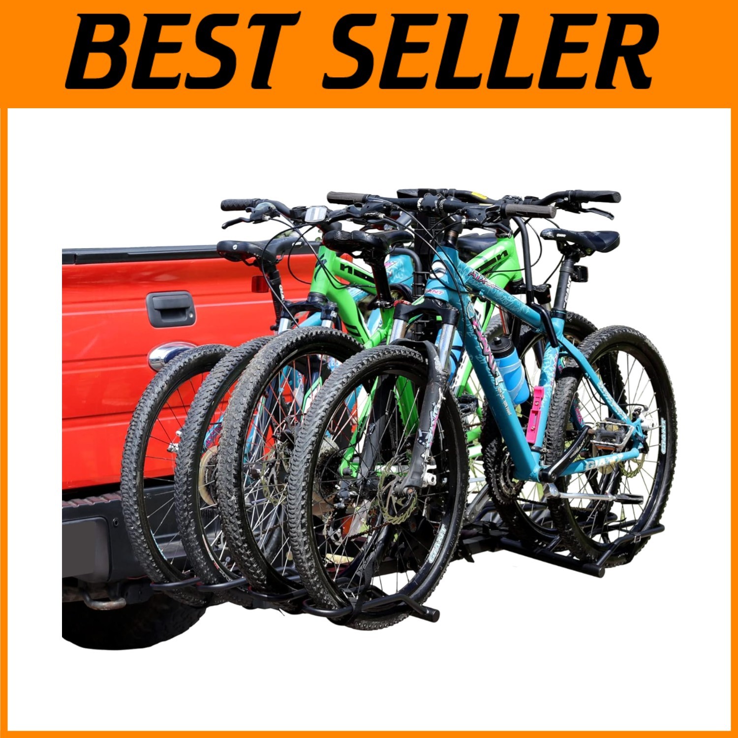 4-Bike Hitch Carrier with 160 lbs Capacity
