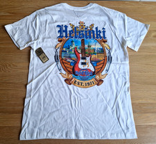T-shirt maglietta HRC Hard Rock Cafe Helsinki (chiusa) bianca V18 City taglia M nuova con etichette