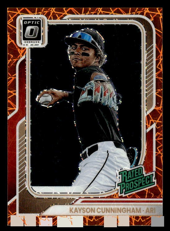 Kayson Cunningham 2026 Donruss Optic Orange Velocity #116 Diamondbacks ESE