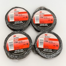 3M Temflex 3/4in x 60ft Friction Tape 1755 black NEW 4 Pack