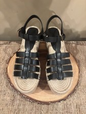 Tory Burch Womens's Size 8.5 M Fisherman Espadrille Wedge Heel Platform New