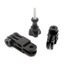 Black 3 Way Adjustable Pivot Arm Alloy Adapter Replacement Parts For Gopro