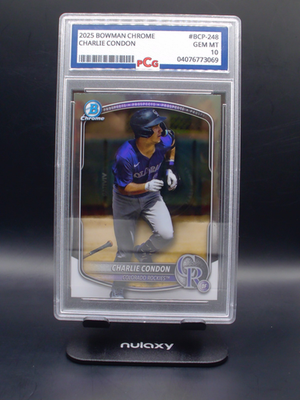 #ad 2025 BOWMAN CHROME CHARLIE CONDON #BCP 248 PCG 10 GEM MT $30.00