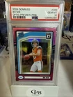 2024 Panini Donruss - Rated Rookie Bo Nix #369 Optic Preview Pink Prizm (RC)