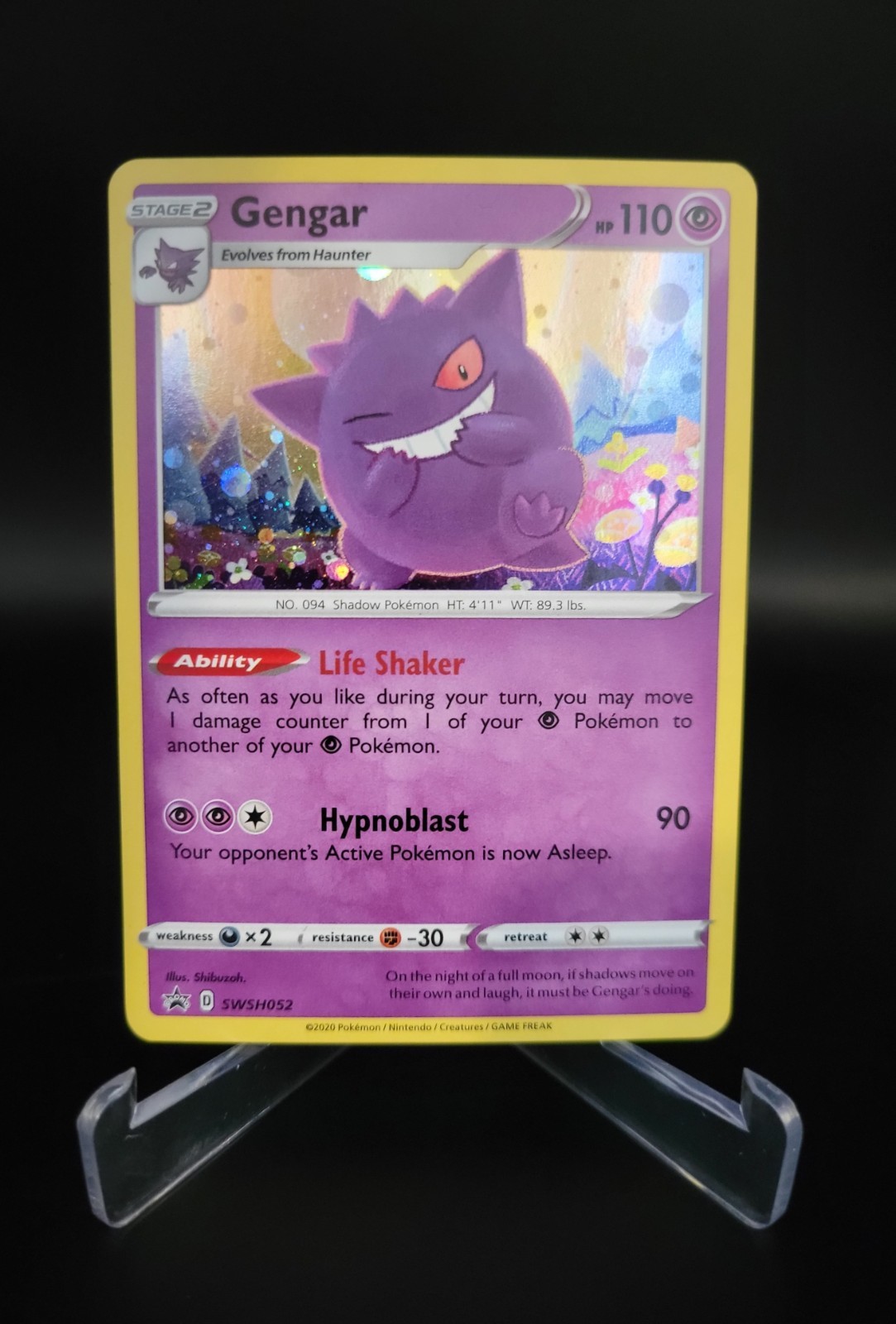Gengar 2020 Sword & Shield: Black Star Promo #SWSH052 Champion's