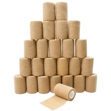 24 Pcs Self Adhesive Bandages 3in 5Yards Skin Colors Vet Wrap Sports Wrist Ankle