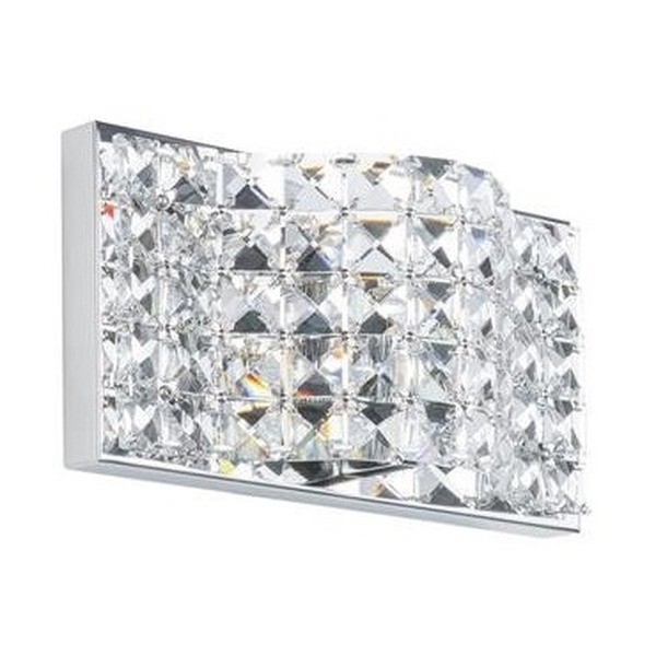 SCARVE CHROME WALL LIGHT WALL LAMP 1X G9/ 28W IP20 METAL/CRYSTAL