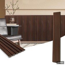 3D Wall Panels Wood-Plastic Composites 16 Art3d 48 x 6 WPC Wood Slat Accents