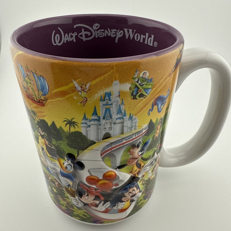 Walt Disney World Grandma 3D Coffee Mug Cup Four Parks One World Many Characters