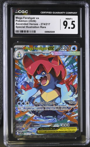 Mega Feraligatr ex graded CGC 9.5 for sale on eBay