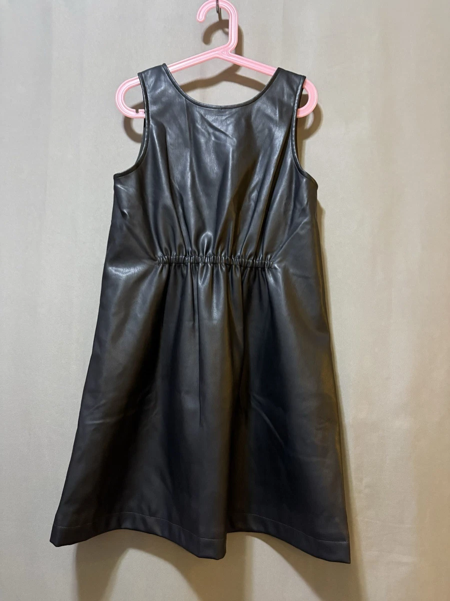 leather and fabric dress Onalaja ELLIS FRINGE DRESS IN BROWN main image 0
