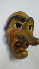 Alemannische Fastnacht Fasching Hexen Holz Larve Maske Handarbeit Mundingen