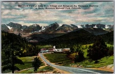 Vintage Linen Postcard Rocky Mountain National Park Estes Park, CO 1930s
