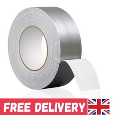 Silver Duct Tape, 50mm X 50m Heavy Duty Duct Tape, Waterproof Adhesive Gaffa 0.36 per metre