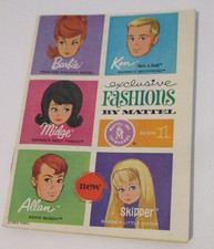 VINTAGE 1963 BARBIE EXCLUSIVE FASHIONS BY MATTEL BOOK 1...JAPAN