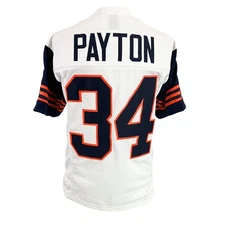 Walter Payton Jersey White Navy Blue Chicago | Unisex Adult Sizes S-5XL Unsigned