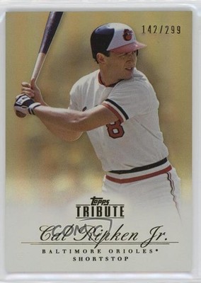2012 Topps Tribute Bronze 142/299 Cal Ripken Jr #66 HOF 04br