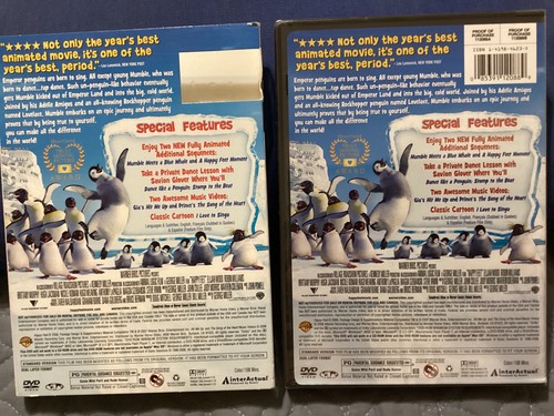 HAPPY FEET, SEALED, FULl-SCREEN DVD w/SLIPCASE/ FREE POSTAGE!!!! - Imagen 7 de 9