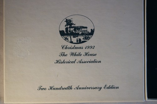 The White House Historical Association Ornament 1992 Weihnachten George Bush Admin - Bild 2 von 5