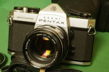 Asahi Pentax Spotmatic SP 35mm Camera w/ SMC Takumar 50mm f/1.4 CLA SEALS MINT-